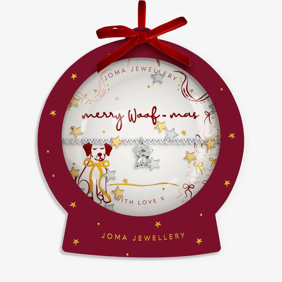 Joma Jewellery Snowglobe A Little ‘Merry Woofmas’ Bracelet