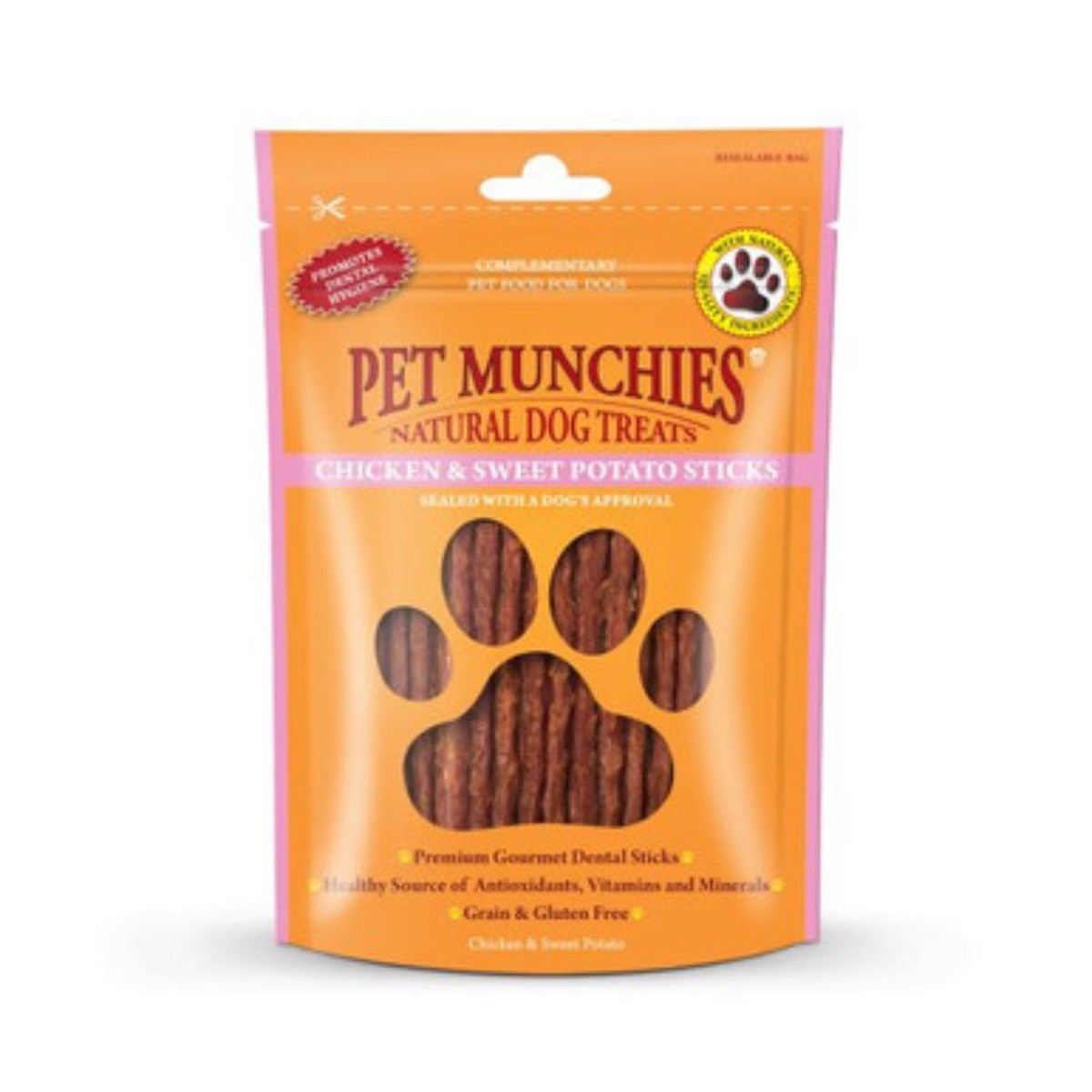 Pet Munchies 90g Chicken and Sweet Potato Dog Treats
