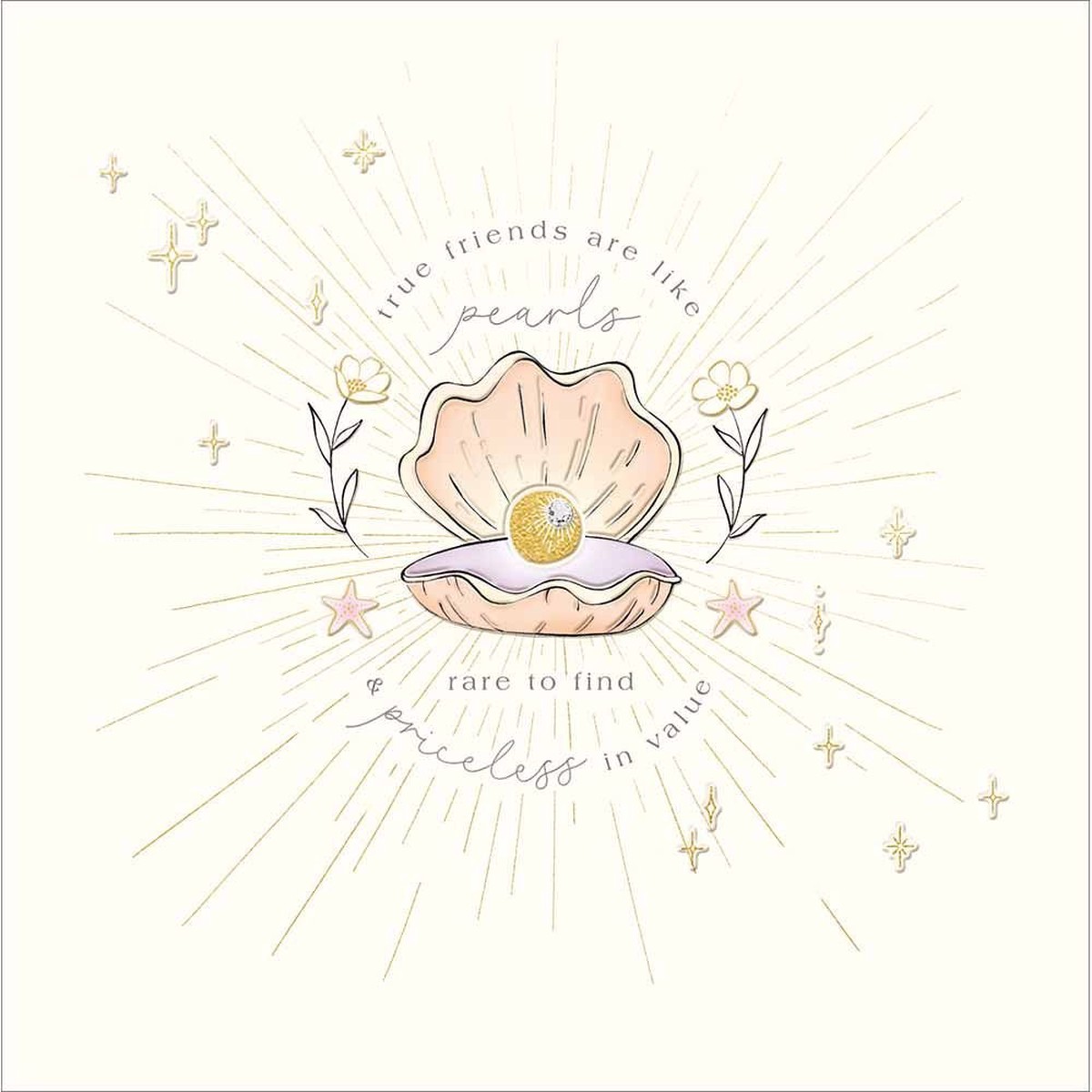 Woodmansterne True Friends are like Pearls Card