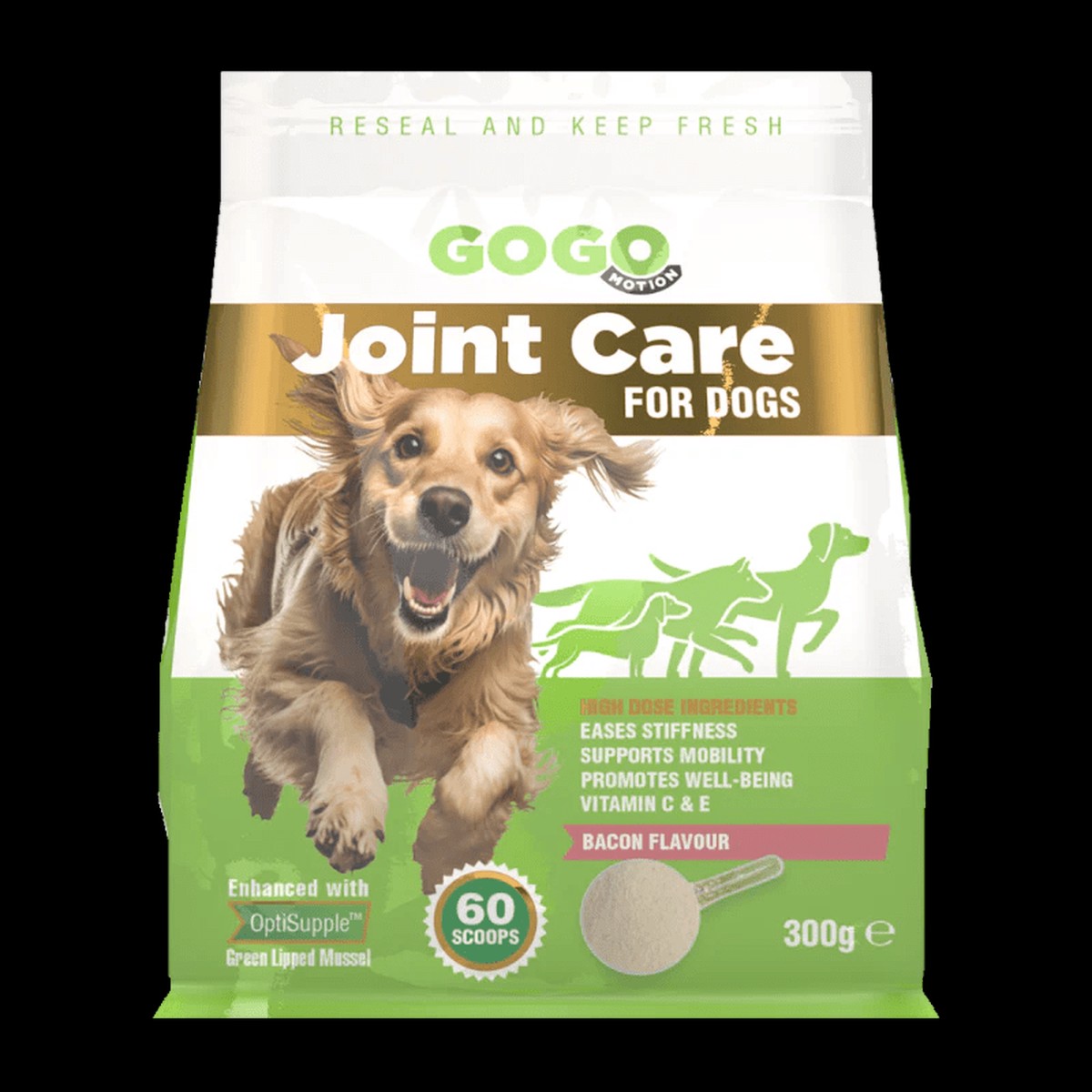 GoGo 300g Motion Joint Care Bacon Flavour Supplement
