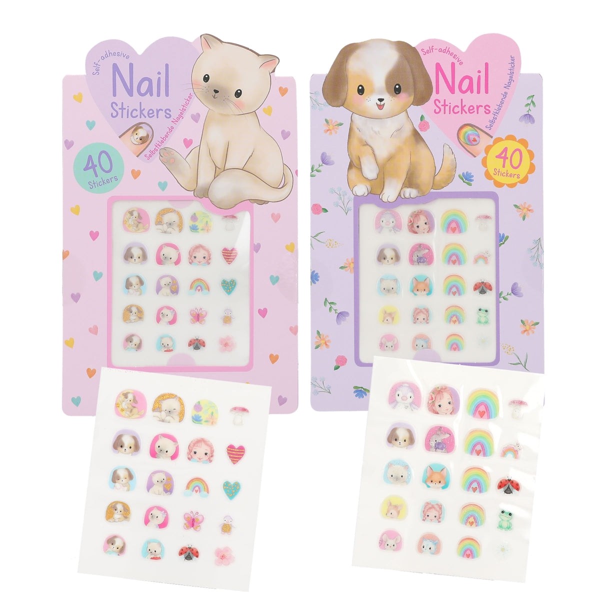 Depesche Princess Mimi Animal Nail Sticker – (Choice of 2)