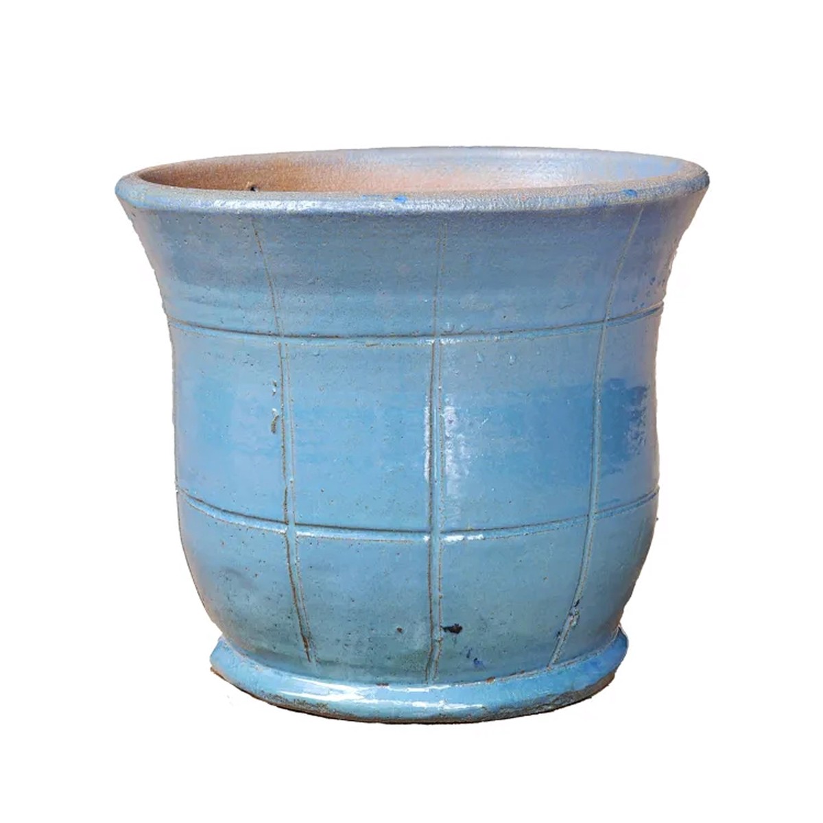 Woodlodge 34cm Blue Chang Glazed Pot