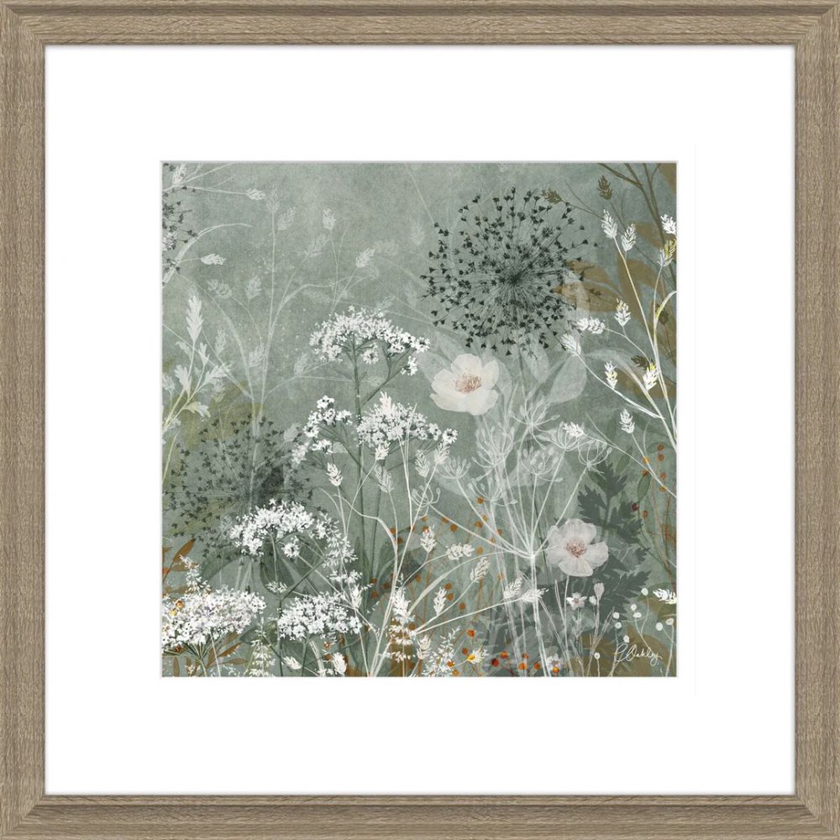 Artko 55cm ‘Wild Sage Meadow II’ Framed Print by Charlotte Oakley