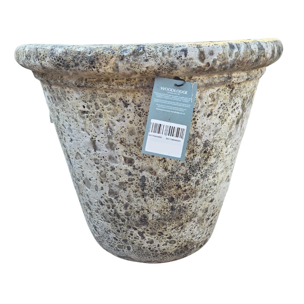 Woodlodge 55cm Stack Ancient Relic Pot – White
